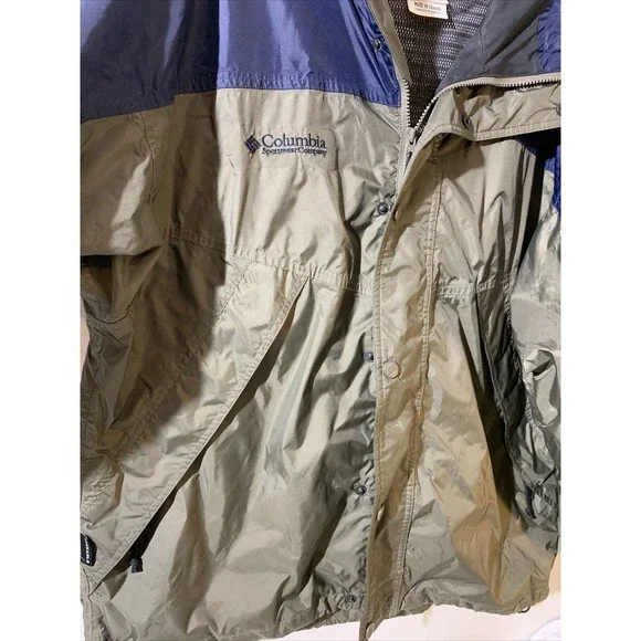 Columbia Mens Packable Jacket Size Large Windbreaker Raincoat Hood - Picture 4 of 7